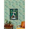PrintFresh PFS4809: Avocado Camel's Courtyard Peel & Stick Wallpaper, Multi