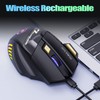 VEGCOO Wireless Gaming Mouse, Rechargeable Silent Wireless Mouse with 4800