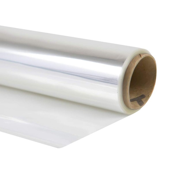 Cellophane Wrap (Clear, 40" x 100') Clear Mylar Sheet Cellophane Roll Great Wrapping Paper for Craft Basket