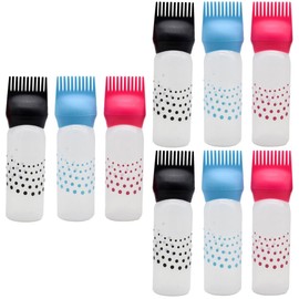 Beavorty Sets Refillable Hair Dye Bottles Hair Dye Shampoo Containers Salon Use Material Leakproof Design Pcs