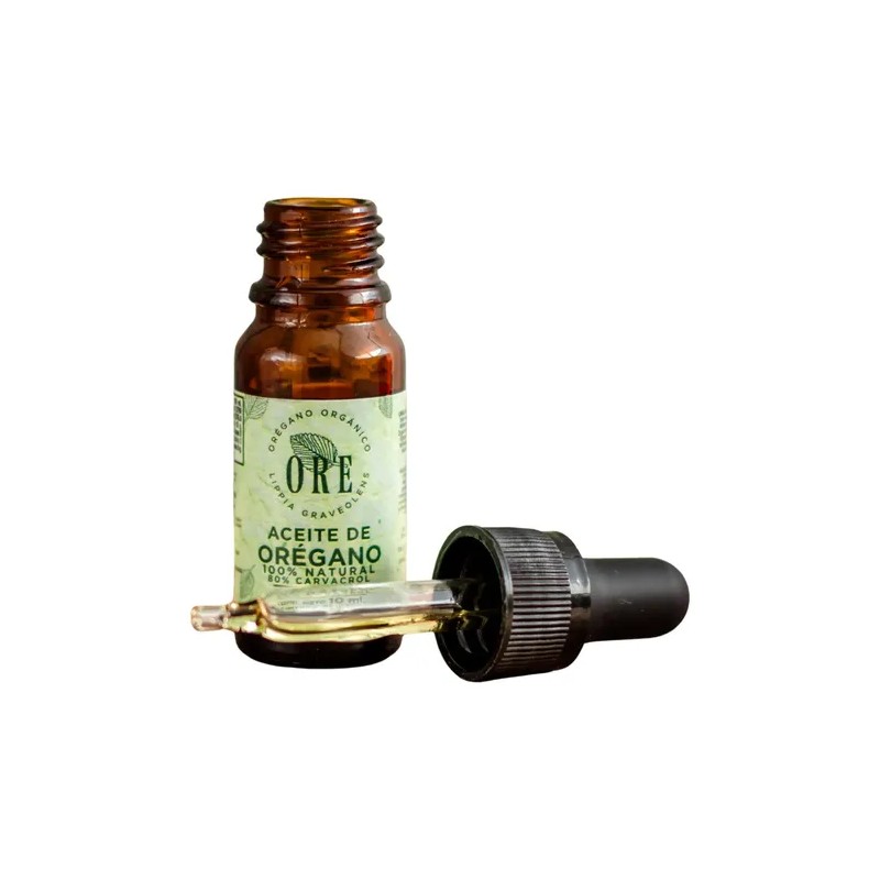 Ore, Aceite De Orégano 10 Ml Gotero Portátil