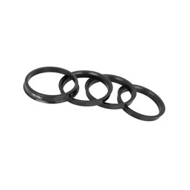Motoforti 4pcs Plastic 73.1mm to 65.1mm Car Hub Centric Rings Black Long-lasting