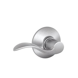 SCHLAGE F10 ACC 626 Accent Passage Lever, Satin Chrome