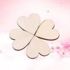 Akozon Wooden Love Heart Shape Embellishment for Weddings Plaques DIY