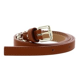 VALENTINO Emma Winter Belt W85 Cuoio/Oro - Can be Shortened, Cuoio / Oro