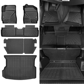 NQOQN All Weather Floor Mats Fit for Ford Escape 2009-2012, for Mazda Tribute & Mercury Mariner 2009-2011 Floor Mats & Trunk Mat & Backrest Mats Replacement for Ford Escape Floor Liner Accessories