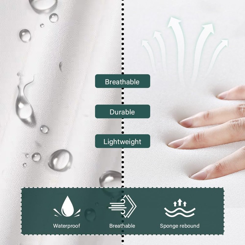 BFTOU White Square Swivel Stool with Wheel for Work SPA