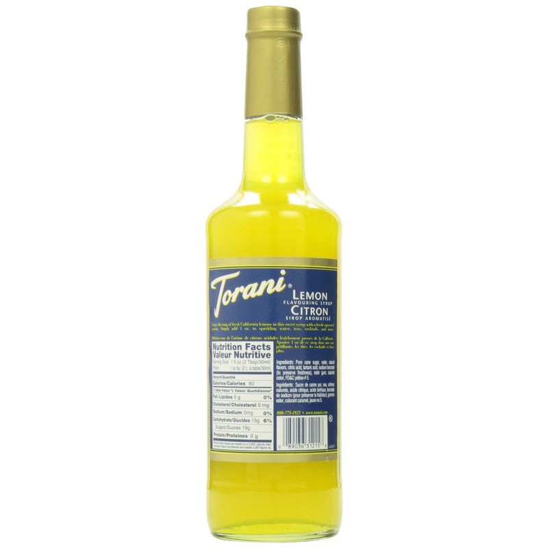 Torani Lemon Syrup 750ml