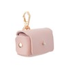 SUPERFINDINGS Pink Dog Ring Holder Leather Wedding Ring Cushion Box