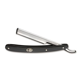 Boker Manufaktur Solingen Barberette Straight Razor, Black - Synthetic Handle, Accepts 43mm And 65Mm Blades