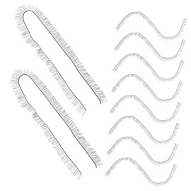 Gadpiparty 10pcs Thick Faux Doll Eyelashes Soft Lashes for Doll Making Curled Dramatic Look for Bjd and Craft Projects
