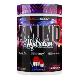 Amino + Hydration 360 Gramos: Suplemento Sabor Paleta De Hielo: Fresa, Limón Y Mora Azul Con Aminoácidos Esenciales Y Electrolitos Para La Recuperación Muscular, Hidratación Con Sabores Deliciosos