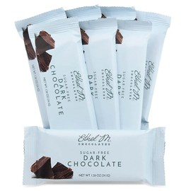 ETHEL M Premium Sugar Free Dark Chocolates - Chocolate Bars Set of 8 - Enjoy Creamy Taste Guilt Free Sweet Tooth Snack - Perfect Sharing for Friends and Family