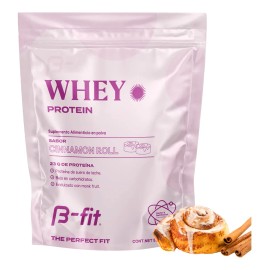 B-FIT B Proteína Whey Protein Sabor Rol de Canela 570g 19 Servicios