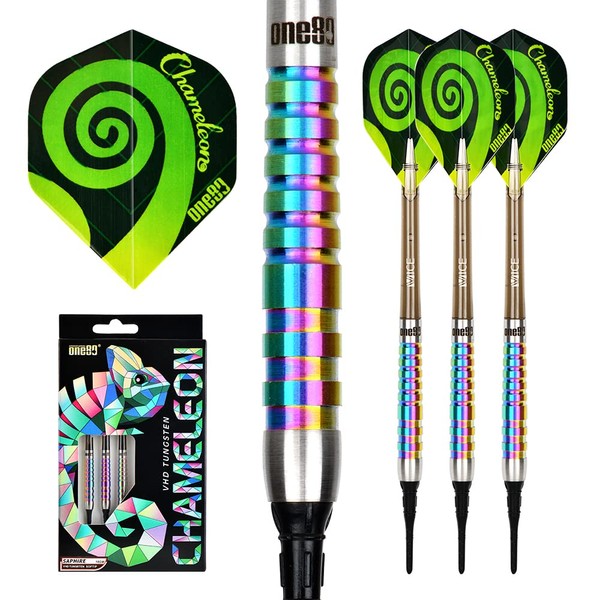 ONE80 90% Tungsten Steel Tip Darts Sets Chameleon, Night Hunter