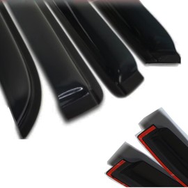 Tape On Side Window Visors Vent Deflectors Rain Guards for Toyota Rav4 2019 2020 2021 2022-4 Piece Set