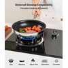 Nonstick Titanium Ceramics Stainless Steel Frying Pan Set, 6 Pieces