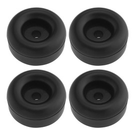 The Lord of the Tools 4Pcs Rubber Shock-Absorbing Feet Pads Large Cushioning Foot Pads for Sofa Chair Table Bed Foot Washing Machine 64x27.5x28.5mm Black