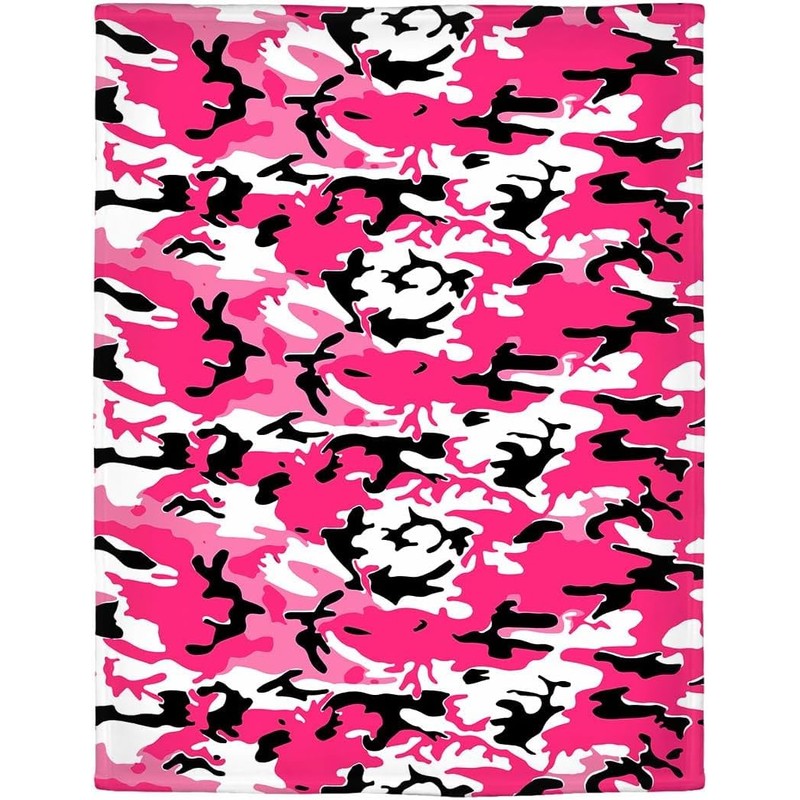 YISUMEI Military Camouflage Blanket Army Pink 150 x 200 cm
