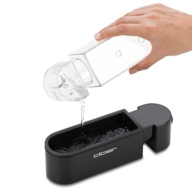 Cloer 6020 Eierkocher, bis zu 3 Eier, herausnehmbarer Eierträger, Servierfunktion, 300 Watt, Kunststoff, Schwarz