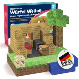 Home Kids World Magnetic Building Blocks - Contains 95 Magnetic Building Blocks in the Style of a Mine, Independently Laboratory Tested, Promotes Creativity, Flexible Construction, Children from 3