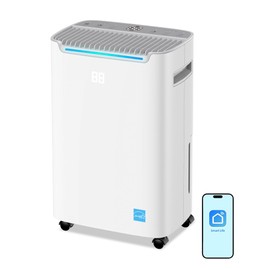 70 Pint Energy Star Dehumidifier for Basement, Home, Basement, Large Rooms up to 4,500 Sq. Ft. dehumidifier with drain hose, Auto Defrost, Ultra Quiet(40 dB), Smart Control, Water Tank