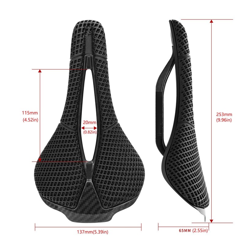 Carbon Fiber Bicycle Saddle Streamlined Design Mountain Bike Road Bike