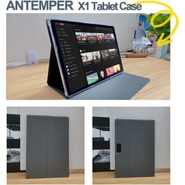 Case for ANTEMPER K116/k118 10.1 inch Tablet PU Leather Shockproof Stand Case Cover Lightweight Grey