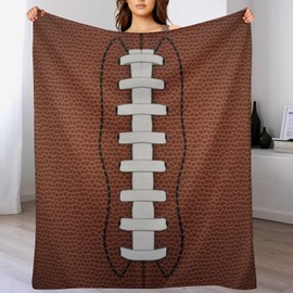 Football Blanket Football Gifts for Boys Girls Warm Cozy Flannel Football Throw Blanket for Kids Adults Football Lovers for Couch Bed 50"x40"