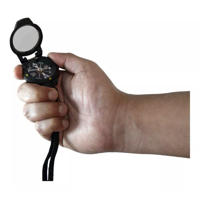 Wallis Brújula Wallis Profesional Plegable Bolsillo Tapa Cristal