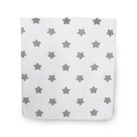 Socksmad 2 Pack Baby Blankets - 100% Soft Cotton with Embroidery - Cot, Crib, Moses Basket & Pram Cellular Blanket - Baby Blanket for Newborn - Baby Essentials for Newborn Baby Girl - Grey Elephant