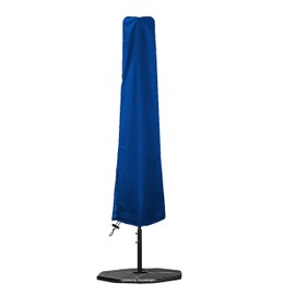 Patio Umbrella / Parasol Cover 18 Oz Waterproof - 100% UV & Weather Resistant - Heavy Duty Umbrella Cover with Air Pockets and Drawstring for Snug fit (Blue)