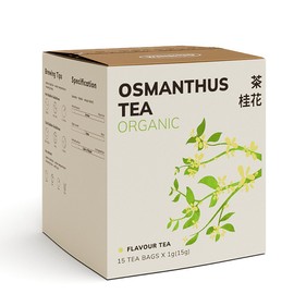 Organic Osmanthus Flavored Tea Bags,Tea Sampler Gift Set, 15Count (Pack of 1)