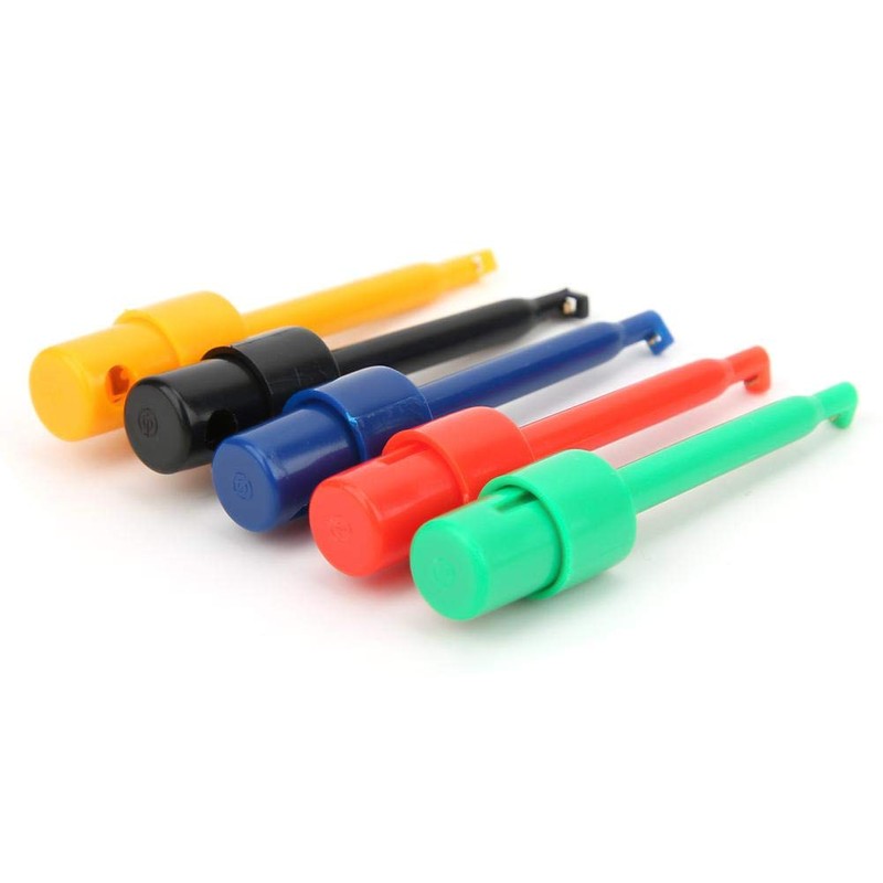 Pack of 20 Test Hook Clips, Measuring Clamps, Large Round
