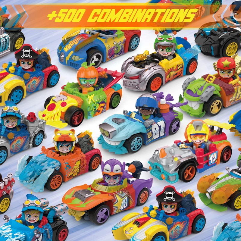 T-Racers Fire&Ice Series - Car and Pilot Surprise Collectable, Partially