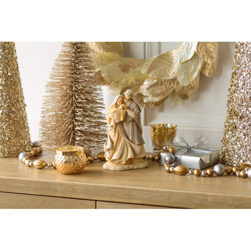 Enesco Foundations The Holy Family Standing Pose Figurine, 6.89 Inch,