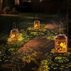 KagoLing Solar Lantern Hanging Light LED Hummingbird Outdoor Garden Lamp