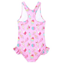 QPANCY Trajes de baño de unicornio para niñas, trajes de baño de una pieza, Ice Cream, 8-9 Años
