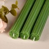 KONNI Green Beeswax Taper Candles, 0.87 inch x 7.87 inch