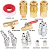 Hromee 18 Pieces Air Coupler and Plug Kit, 1/4-Inch NPT