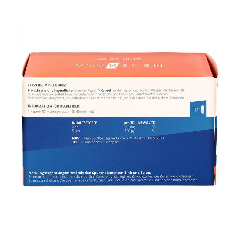 Zink Selen Menssana Kapseln