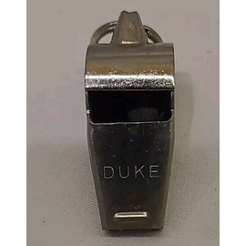 Duke Vintage Silver Metal Whistle Made in Japan By Duke