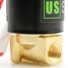 U.S. Solid 1/4" Brass Electric Solenoid Valve 24VAC Normally Closed