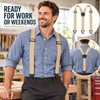 Men’s Work Suspenders for Trousers – 1.5-Inch Wide Adjustable Elastic