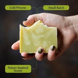 Compass Soap Lowland Eucalyptus |All Natural Bar Soap for Men & Women | Body & Face Soap Bar for Women and Men | Minimalist & Gentle Lather | Natural Bath Soap, Paraben & Phthalate Free|5 oz Pack of 2