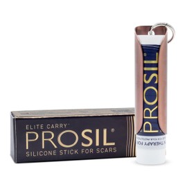 ProSil Elite Carry™ Palm-Sized Silicone Scar Stick – Twist & Protect Keychain Design Scar Treatment for Easy, On-the-Go Application – Secure Dial with One-Handed Use Silicone Stick - Rose Gold Sleeve