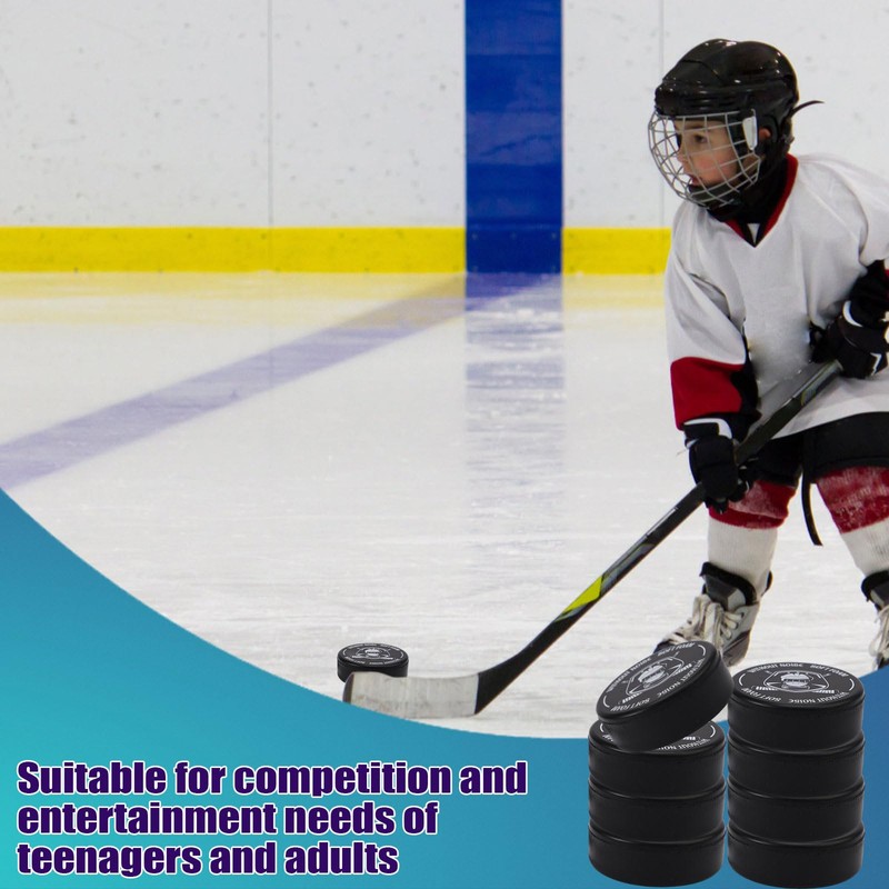 BOXOB 8pcs Ice Hockey Pucks, Soft Foam Ice Hockey Balls