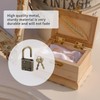 Coshar 8Pcs Retro Mini Padlock with Key Jewelry Box Storage