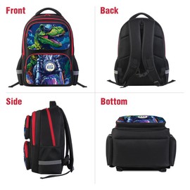 Neramty School Backpack for Boys, Dinosaur Backpack for Kid Backpack Suitable for 6-18 Kid, for Children Teens Elementary Middle School Bookbag Travel Back.