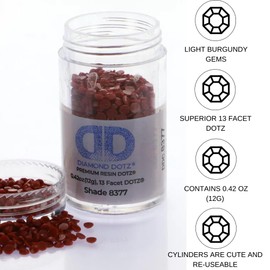 Diamond Dotz Freestyle Gems 2.8mm 12g Lt Borgoña
